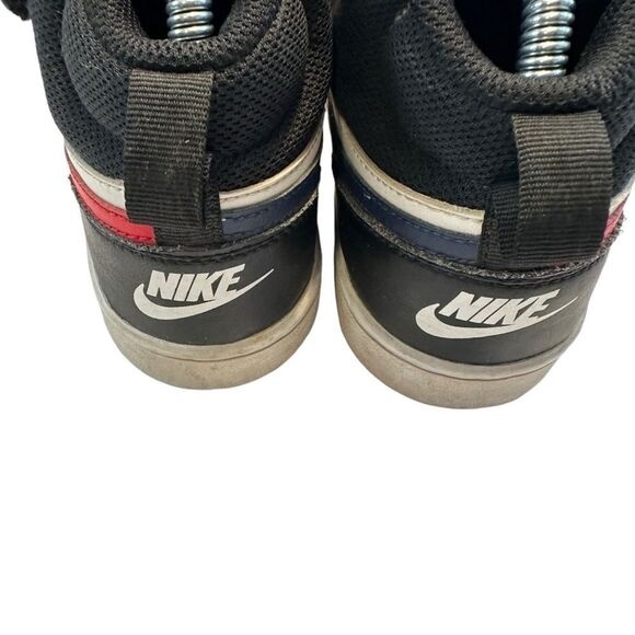 Nike Court Borough Mid 2 White Blue University Red sneakers laced Velcro 6.5 / 8 - Picture 6 of 7